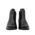 BOTIN CON CUÑA DE GOMAS Y CREMALLERAS DE CHAROL NEGRO