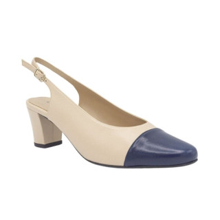 SALON DESTALONADO BICOLOR BEIGE-MARINO