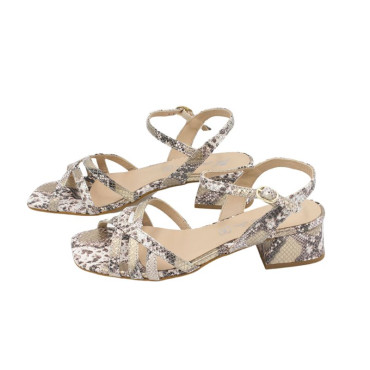 SANDALIA TIRAS PITON