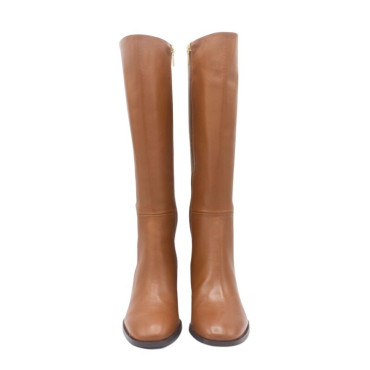 BOTA DE TACÓN PIEL CUERO