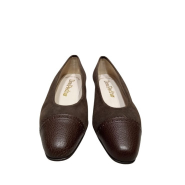 SALON CUÑA ANTE Y PIEL MARRÓN