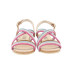 SANDALIA DE TIRAS FUXIA