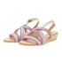 SANDALIA DE TIRAS FUXIA