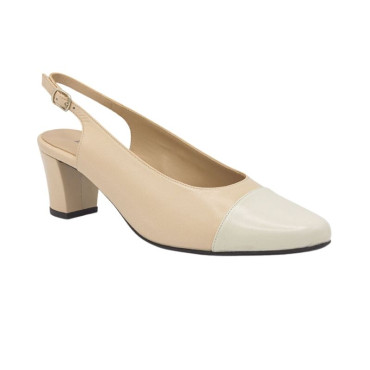 SALÓN DESTALONADO BICOLOR BEIGE-BEIGE