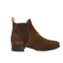 BOTÍN BAJO DE ANTE CON ONDAS MARRÓN
