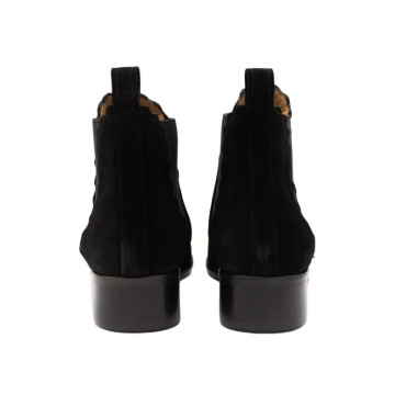 BOTÍN BAJO DE ANTE CON ONDAS NEGRO