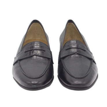 MOCASIN TACON COCO NEGRO CON ANTIFAZ
