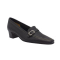 MOCASIN TACON NEGRO CON HEBILLA