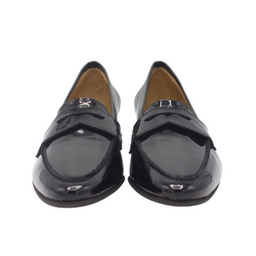 MOCASIN TACON CHAROL NEGRO CON ANTIFAZ
