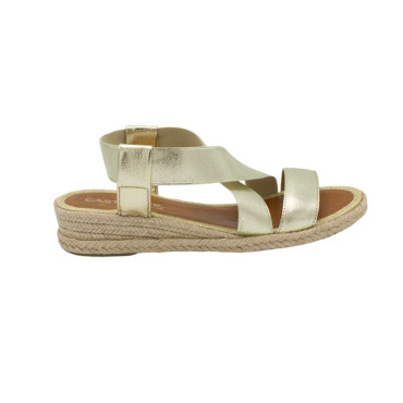 ALPARGATA TIRAS ELÁSTICAS PLATINO