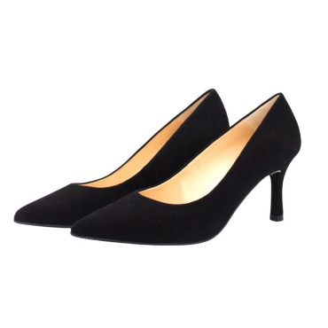 SALÓN DE TACÓN EN ANTE NEGRO