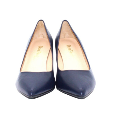 SALÓN DE TACÓN EN PIEL AZUL