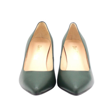SALÓN DE TACÓN PIEL VERDE