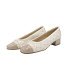 BAILARINA CON TACÓN MEDIO BEIGE-BEIGE