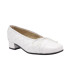 BAILARINA CON TACÓN MEDIO BLANCA