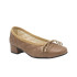 BAILARINA CON TACÓN MEDIO TOPO-BEIGE