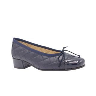 BAILARINA CON TACÓN MEDIO AZUL