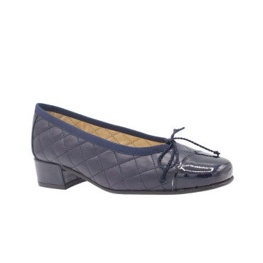 BAILARINA CON TACÓN MEDIO AZUL