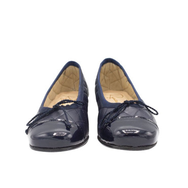 BAILARINA CON TACÓN MEDIO AZUL