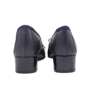 BAILARINA CON TACÓN MEDIO AZUL