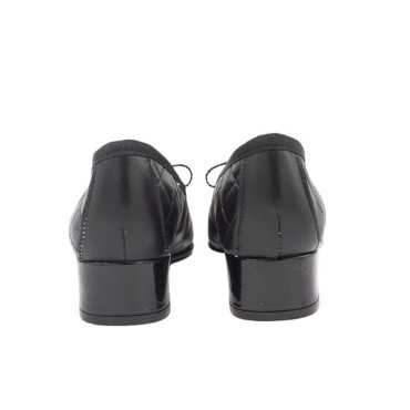 BAILARINA CON TACÓN MEDIO NEGRO