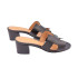 SANDALIA H CON TACON NEGRA