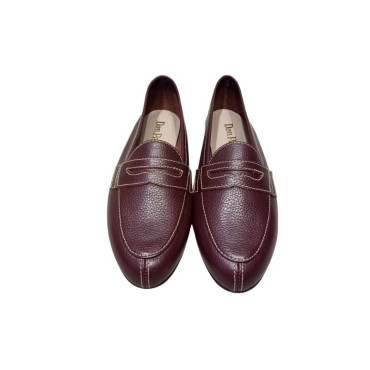 MOCASIN CON ANTIFAZ  BURDEOS