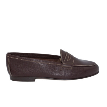 MOCASIN CON ANTIFAZ MARRÓN