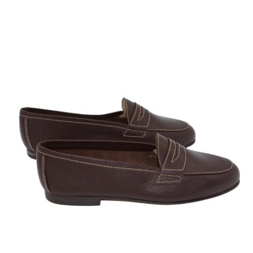 MOCASIN CON ANTIFAZ MARRÓN