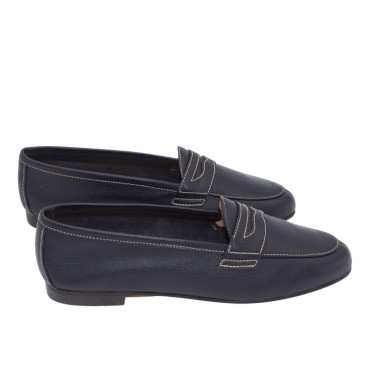 MOCASIN CON ANTIFAZ AZUL