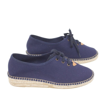 ALPARGATA CON CORDONES AZUL