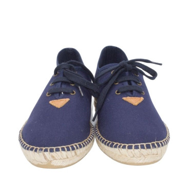 ALPARGATA CON CORDONES AZUL