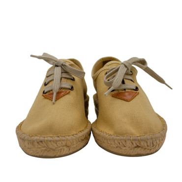ALPARGATA CON CORDONES TIERRA