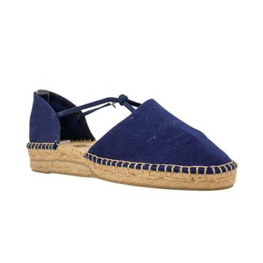 ALPARGATA CON TIRAS ELASTICAS AZUL