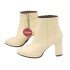 BOTIN PIEL TACON ALTO BEIGE