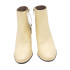 BOTIN PIEL TACON ALTO BEIGE