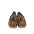 MOCASÍN CON CUÑA Y BORLAS ANTE LEOPARDO