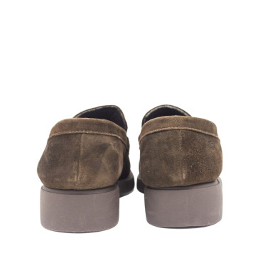 MOCASÍN CON PLATAFORMA DE SERRAJE MARRÓN
