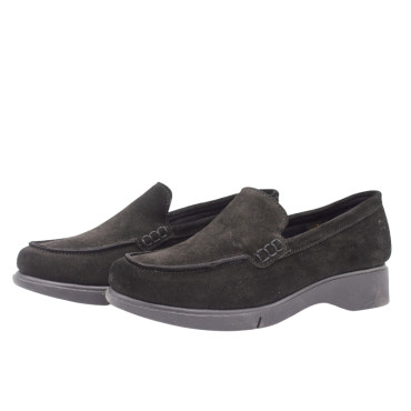 MOCASÍN CON PLATAFORMA DE SERRAJE NEGRO