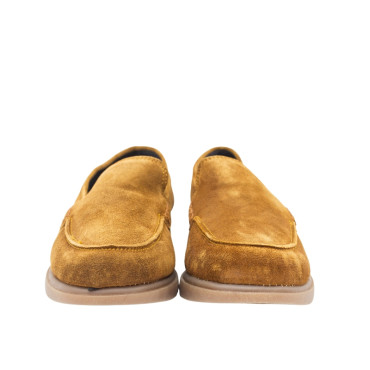 MOCASÍN CON PLATAFORMA DE SERRAJE CUERO