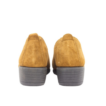 ZAPATO CON CUÑA SERRAJE CUERO