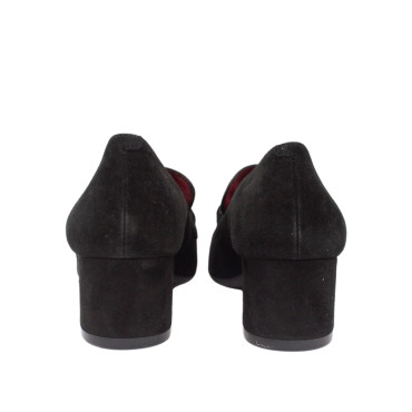 MOCASIN CON TACON Y ESTRIBO ANTE NEGRO