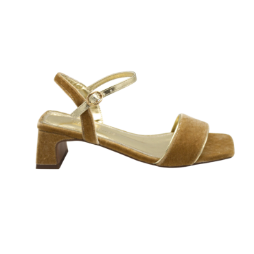 SANDALIA CON TIRA Y TACÓN BAJO ALBARICOQUE