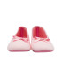 ZAPATILLA CERRADA CON LAZO ROSA