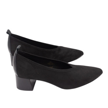 SALON CON TACÓN ELÁSTICO NEGRO