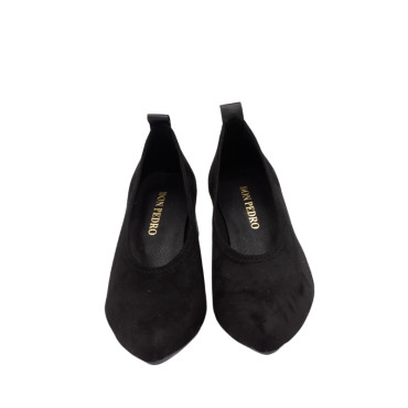 SALON CON TACÓN ELÁSTICO NEGRO