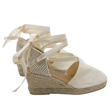 ALPARGATA VALENCIANA CINTAS BEIGE
