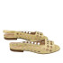 SANDALIA CON AGUJEROS ORO
