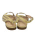 SANDALIA CON AGUJEROS ORO