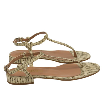 SANDALIA DEDO BEIGE